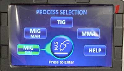 Synergic MIG Settings Parweld XTM211DI