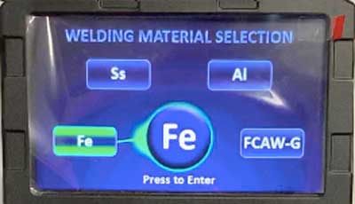 Parweld XTM211DI Material selection