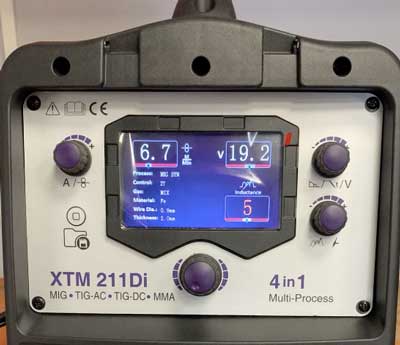 Parweld XTM211DI Welding Parameters