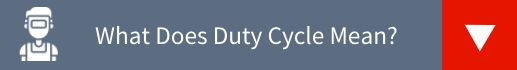 What does duty cycle mean on a welder