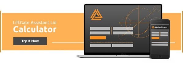 Lift gate assistant lid calculator