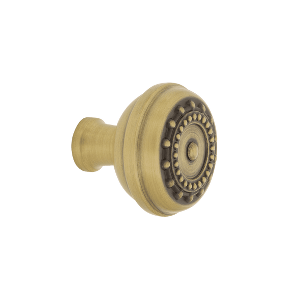 Meadows Brass Cabinet Knob in Antique Brass